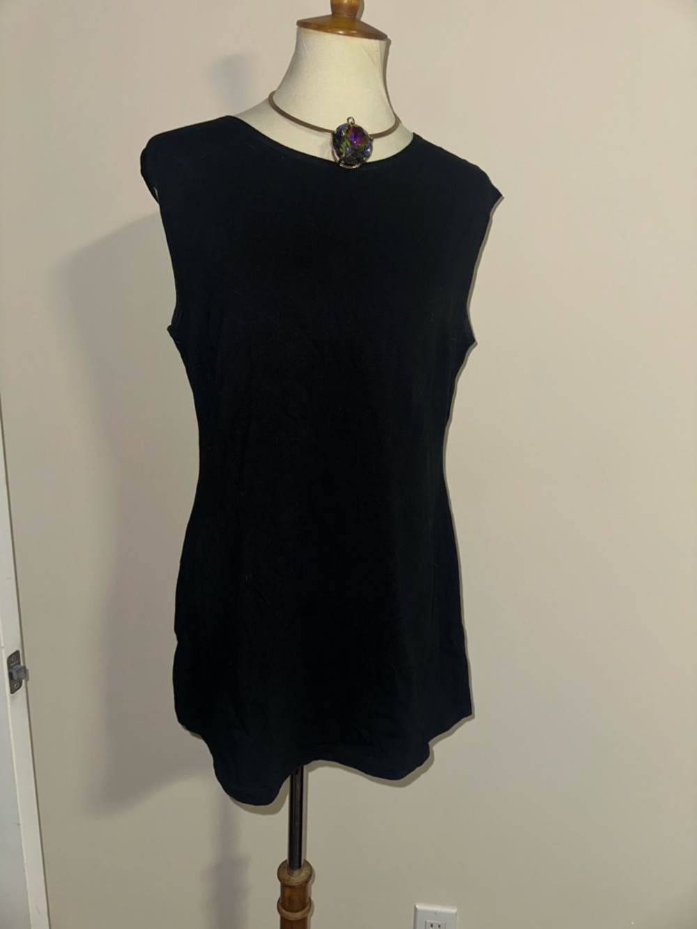 NIC+ZOE Black Sleeveless Tank Top Size Large